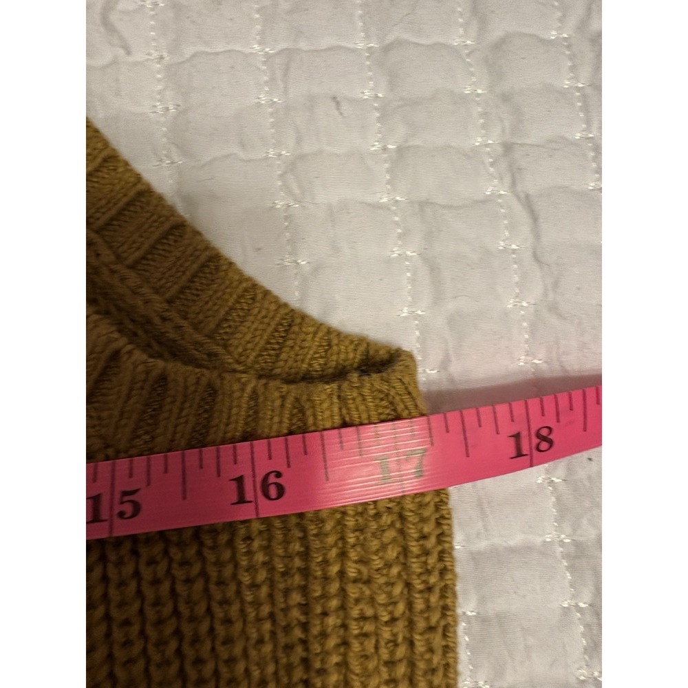 Banana Republic Organic Cotton Sleeveless Sweater, Large. Golden Brown - Picture 6 of 9